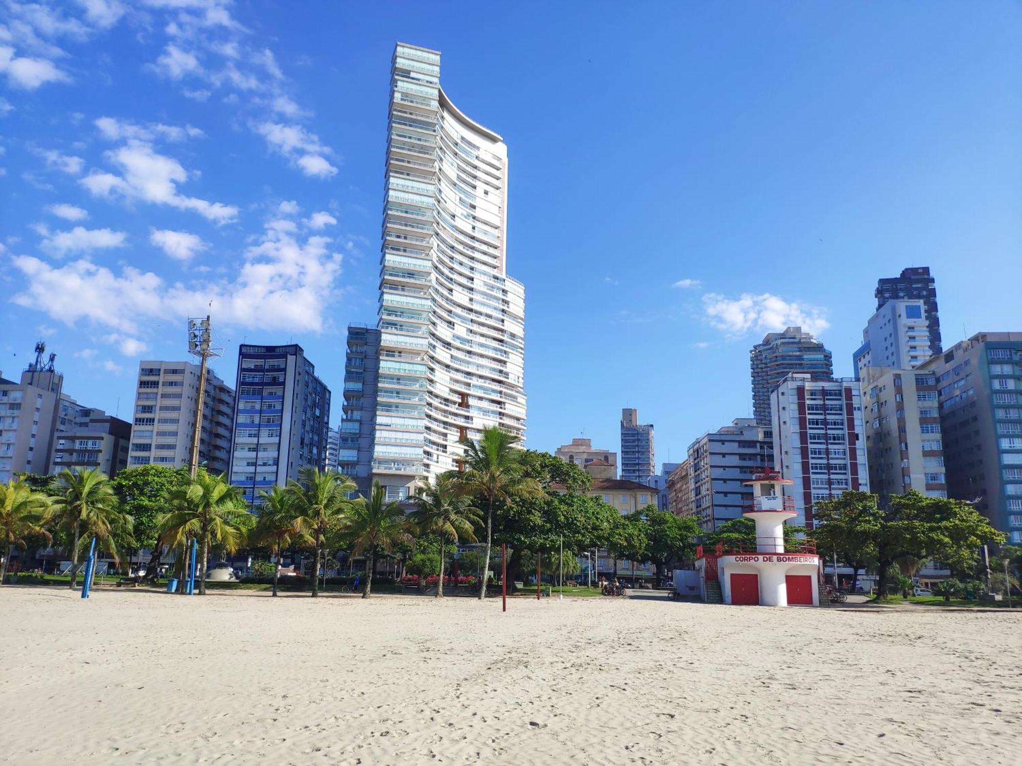 Book Santos - Unlimited 3202 - 2 Quartos Alto Padrao Vista Mar 외부 사진